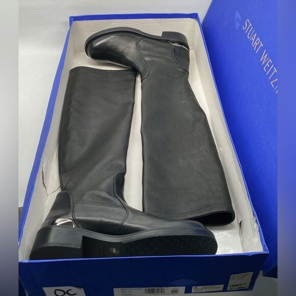 Stuart Weitzman Bold SW Logo Slouch Boots size 6.5 - Picture 12 of 14
